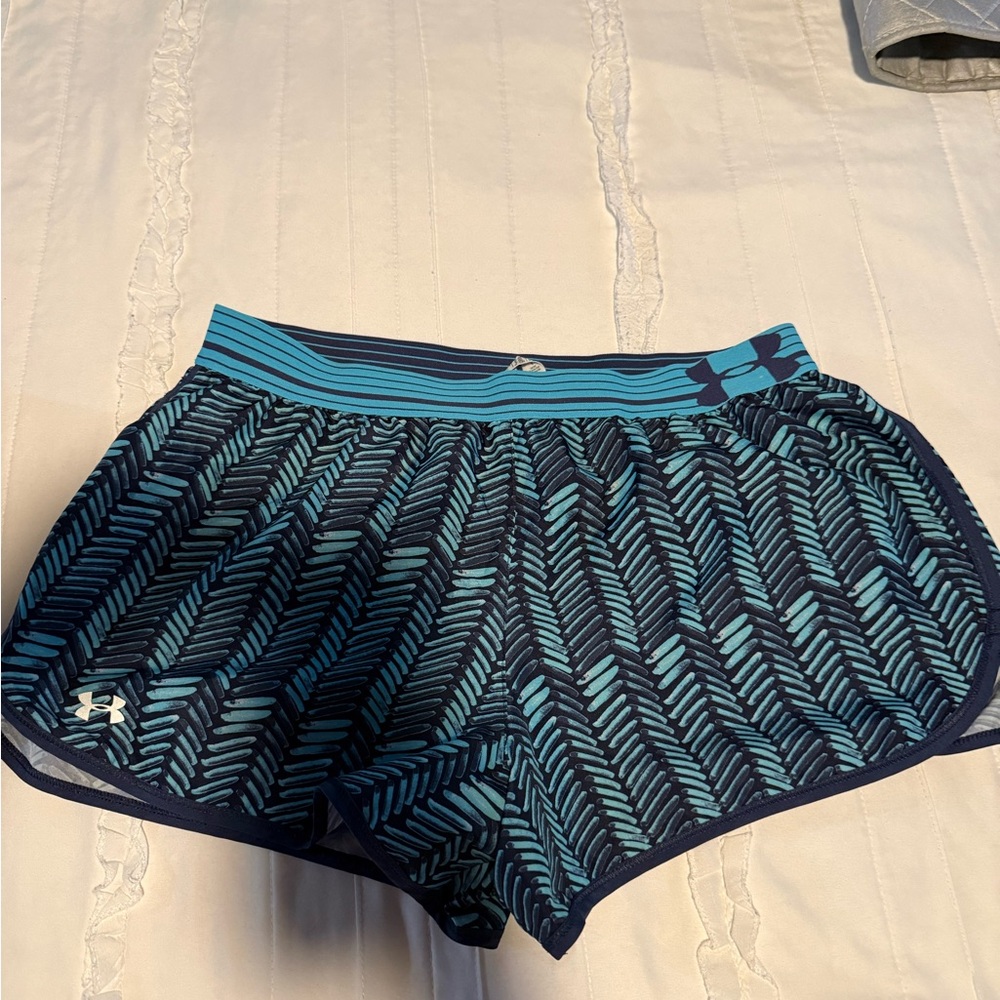 Under Armour Navy with Teal Trim Performance Shorts